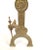 Egyptian Revival Brass Andirons, Circa 1880 For Sale In San Francisco - Image 6 of 7