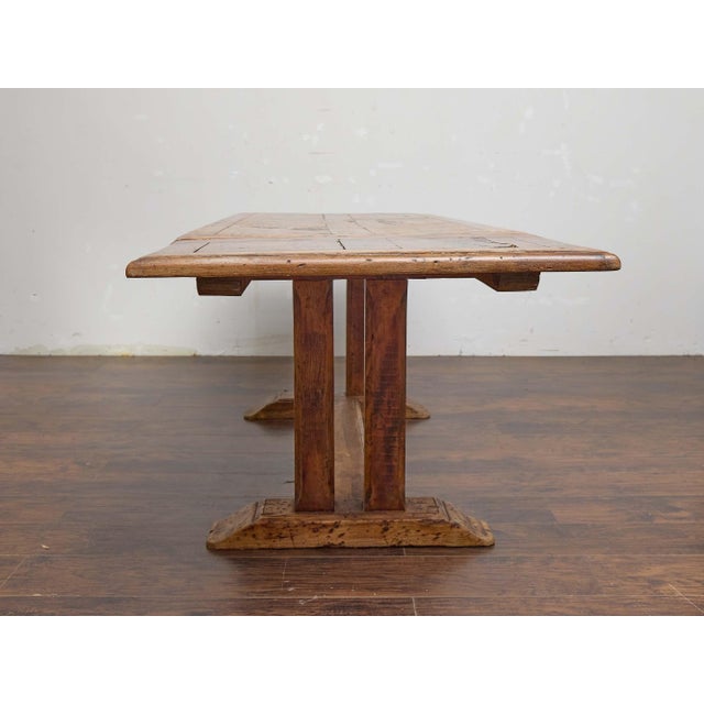 French Provincial 19th-Century French Fruitwood Extension Dining Table With Two Leaves For Sale - Image 3 of 11