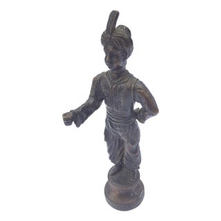 Orientalist Patinated Bronze Figure of a Turkish Young Man For Sale