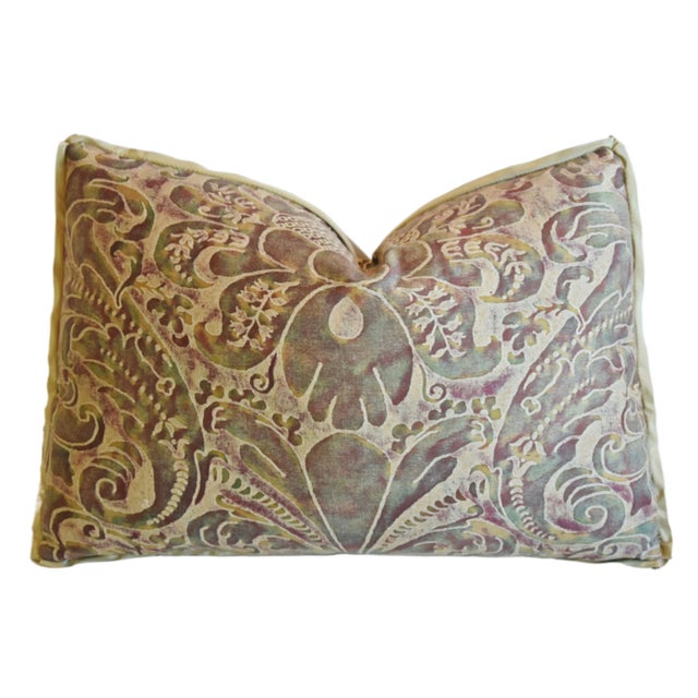 Early 21st Century Italian Mariano Fortuny Caravaggio Feather/Down Pillow 20" X 15" For Sale - Image 5 of 7