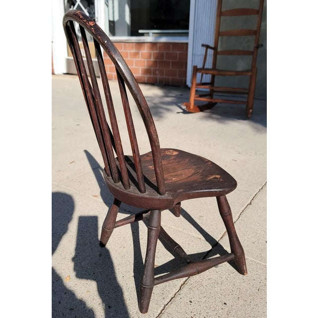 Late 18Thc Child's Windsor Chair For Sale In Los Angeles - Image 6 of 7