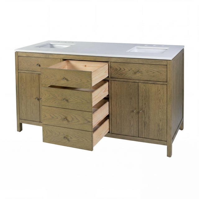 Upgrade your bathroom with the expertly crafted Butler Specialty Company Nora 72 Inch Double Sink Vanity, designed for...