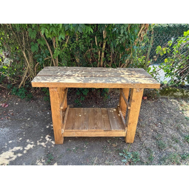 Rustic Fir Workbench, 1950s For Sale - Image 10 of 11
