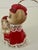 Vintage Mid 20th Century Hand Painted Bisque Porcelain Mother Mouse With Baby Bell Tree Ornament For Sale - Image 4 of 9