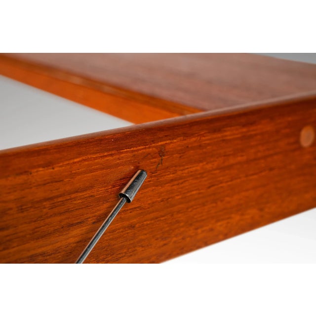 Danish Modern Low Profile Coffee Table in Teak W/ Glass Top by Skrillinge Mobelfabrik, Denmark, C. 1970s For Sale - Image 10 of 12