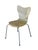 West Elm Scoop Back Dining Chairs in Beehive Pattern, Set of Six, West Elm, Modern, Plywood, Chrome For Sale - Image 4 of 8