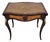 Antique American Made French Louis XV Marquetry Drop Leaf Center Table Desk For Sale