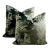 Venezia Verde 24" Velour Velvet Pillows - A Pair For Sale