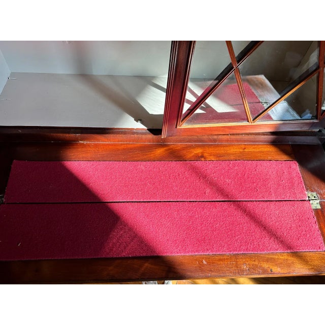 Brown Early 19th Century Antique Federal Mahogany Secretary Writing Desk For Sale - Image 8 of 12