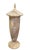 Neoclassical Vintage Hand-Carved Onyx Marble Covered Urn Vase For Sale - Image 3 of 12