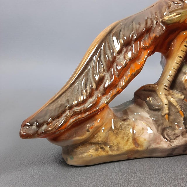 Vintage Multicolored Ceramic Pheasant Sculpture, Italy, 1960s For Sale - Image 11 of 17