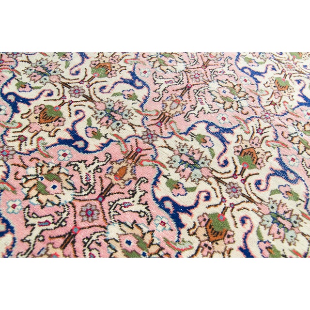 Pink House of Séance - 1970s Vintage Kayseri Allover Hand-Knotted Rug - 4'9" X 7'2" For Sale - Image 8 of 11