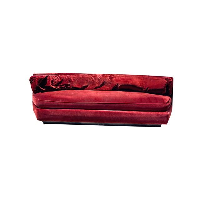 Milo Baughman Mid Century Modern Vintage Sofa or Couch in Milo Baughman Style Design For Sale - Image 4 of 9