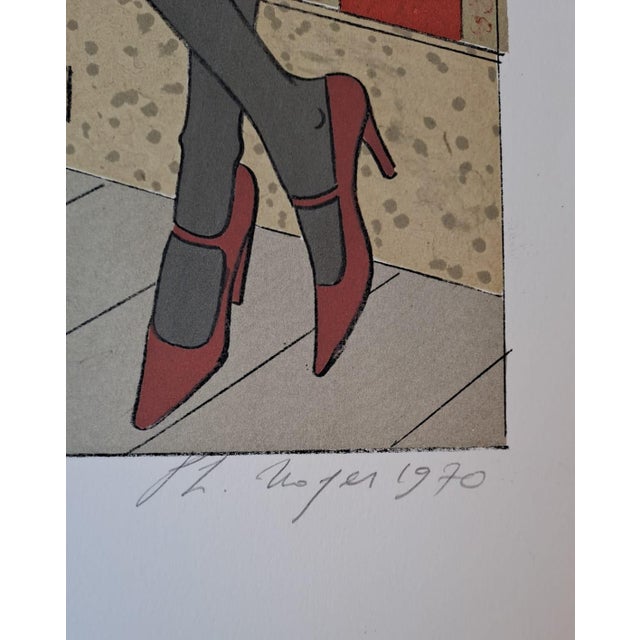 Late 20th Century Philippe Henri Noyer, The Pianist, 1970, Lithograph For Sale - Image 5 of 7