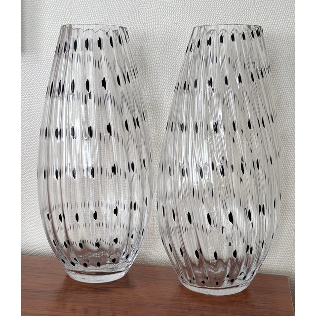 Murano Glass Vases, 1970s, Set of 2 For Sale - Image 9 of 10