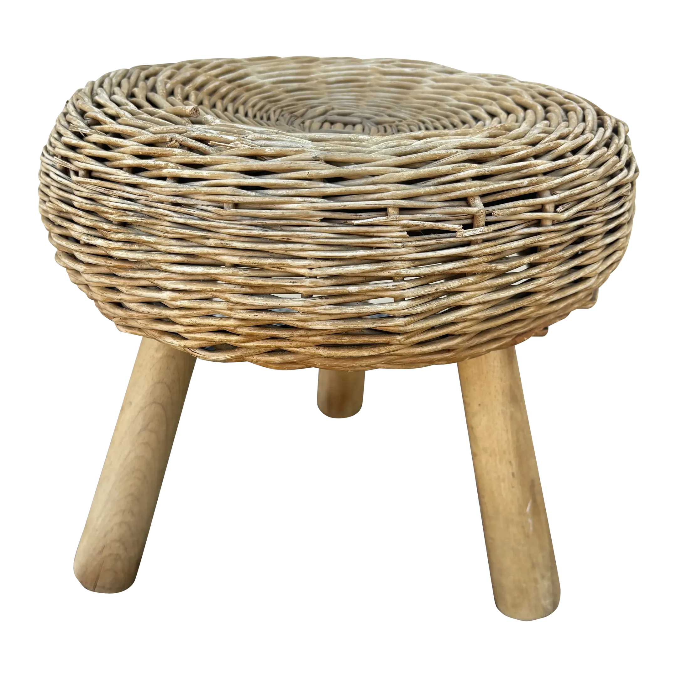 一時値下げ！USA ヴィンテージ Tony Paul スツールvintage Auction #01】Tony Paul / Wicker Stool｜EXHIBIT WORKS｜IDEE SHOP Online