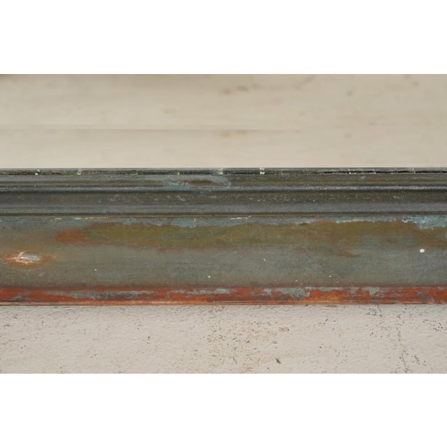 2020s Handcrafted Copper Window Molding Wall Mirror 18.625 X 30.5 In. For Sale - Image 5 of 7
