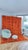 Terracotta Orange Carved Wool Moroccan Beni Mrirt Rug For Sale - Image 14 of 15
