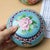 Late 20th Century Pair of Vintage Cloisonné Enamel Round Boxes – Peony & Butterfly Motif, Light Blue Ground For Sale - Image 5 of 7