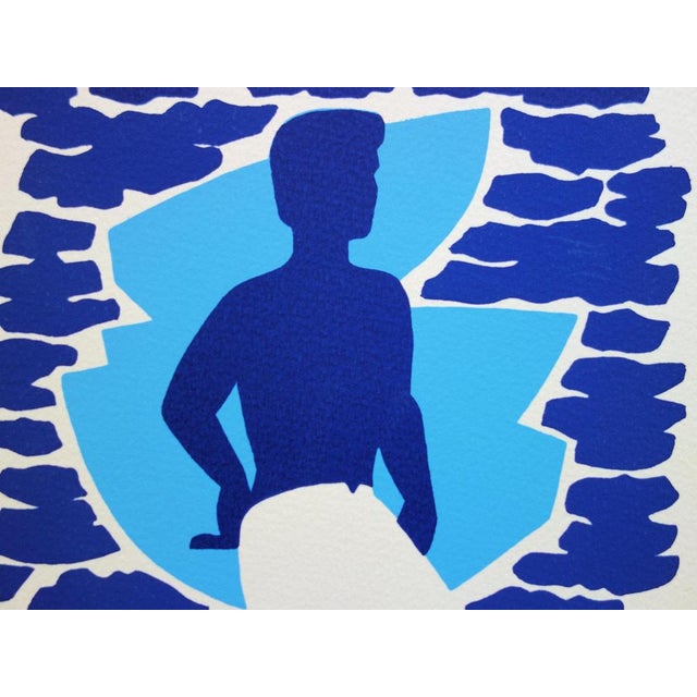 Modern Jean Coulot, Face à la mer, Screen Print For Sale - Image 3 of 6