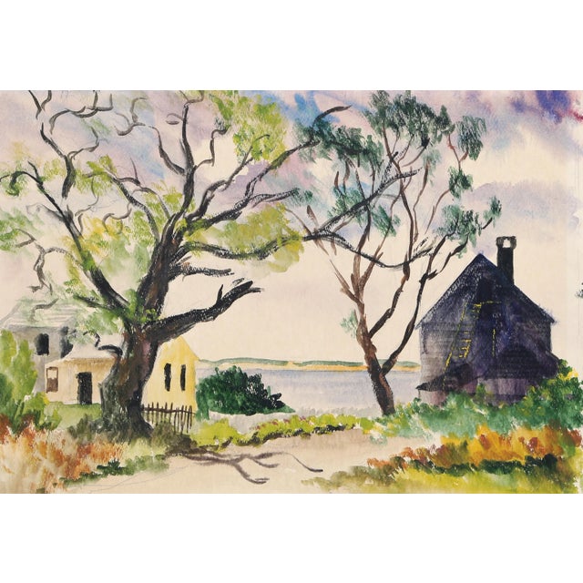 Looking out over the water, Eve Nethercott's rendering of Provincetown, Massachusetts is filled with light and energy....