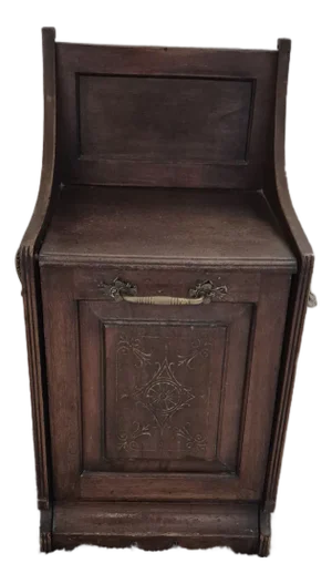 Late 19th Century Victorian Style Wod Coal Box / Purdonium