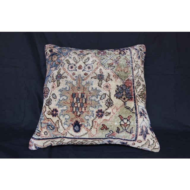 Mid 20th Century Colorful Handmade Throw Pillow Cover -20'' X 20'' For Sale - Image 5 of 11