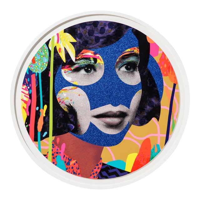 Paul Insect, the Reflection (Blue), Hand Signed Screen Print, Edition 2/100, Custom Framed, 2021 For Sale