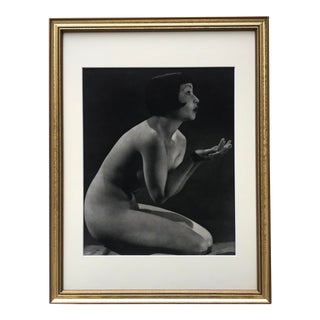 Vintage Art Deco Photo of a Nude Woman by John Everard Circa 1930 For Sale