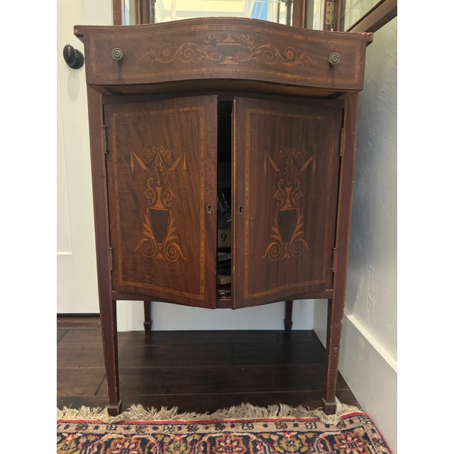 Coffee Antique China Cabinet, Display Cabinet Hutch, Bookshelf For Sale - Image 8 of 11