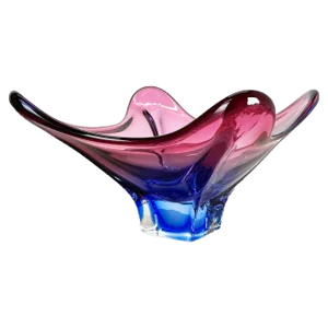 Floral Murano Glass Bowl Centerpiece from Fratelli Toso, Italy, 1970s