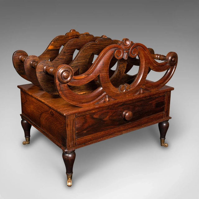 1820s Antique Regency English Canterbury Stand For Sale - Image 11 of 11