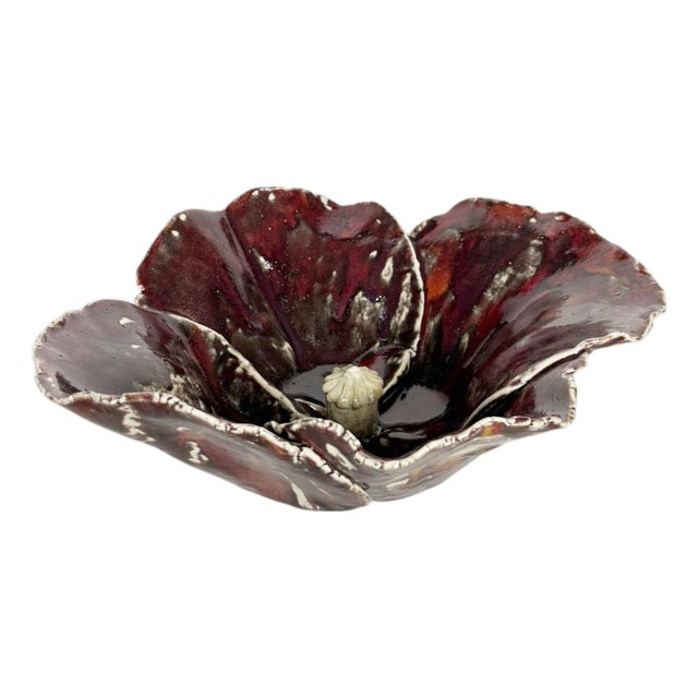 Red Pottery Vase, France, 1970 For Sale