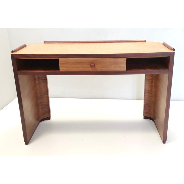 Art Deco Italian Birch and Beech Writing Desk, 1940s For Sale - Image 17 of 17