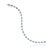 Modern 14k Gold Tennis Bracelet 5.55ct Blue Sapphire & 1.54ct Diamond Halo For Sale - Image 11 of 18