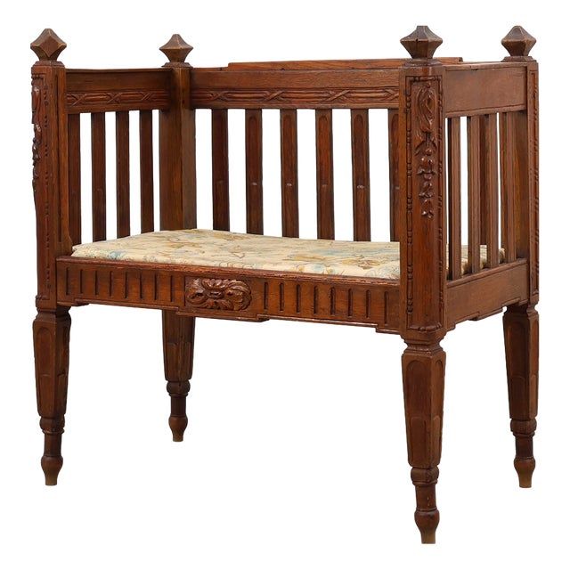 Large Arts & Crafts Oak Side Chair, Belgium, 1915 For Sale