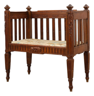 Large Arts & Crafts Oak Side Chair, Belgium, 1915