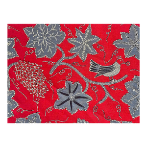 "Les Oiseaux Enchantes" by China Seas/ Quadrille Fabrics Remnant, 3.89 Yards