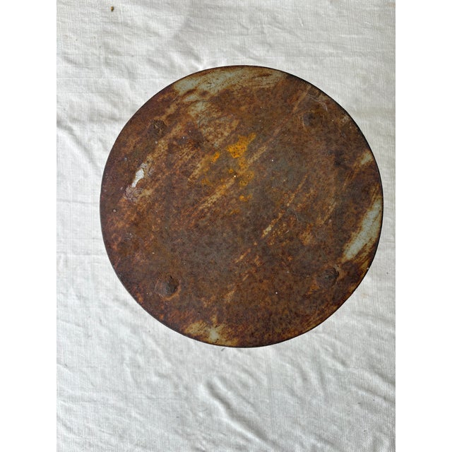 Vintage Circus Elephant Pedestal Stool / Side Table For Sale - Image 4 of 7