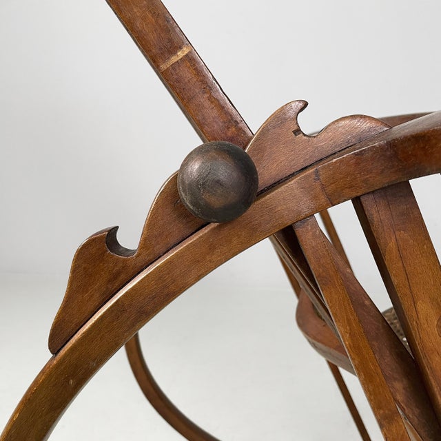 Italian Art Nouveau Rocking Chair by Società Anonima Antonio Volpe, 1920s For Sale - Image 12 of 18