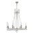 Joe Nye for Visual Comfort Signature Regency Large Chandelier in Polished Nickel with Seeded Glass For Sale