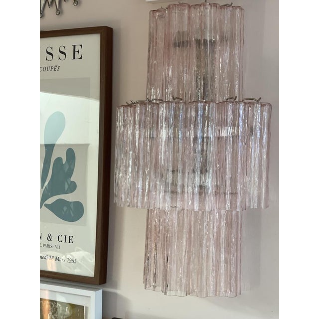 Early 21st Century Large Pink Murano Wall Lamps from Befos, Set of 2 For Sale - Image 5 of 5