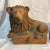 Mid-Century Modern Pair Steve Chase Style Unglazed Terra Cotta Lions For Sale - Image 3 of 5