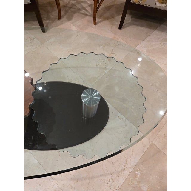 Late 20th Century Attributed to Roche Bobpois Cog Wheel Coffee Table Unsigned For Sale - Image 9 of 11