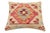 1990s Vintage Boho Chic Hand-Woven Turkish Kilim Throw Pillow For Sale - Image 5 of 9