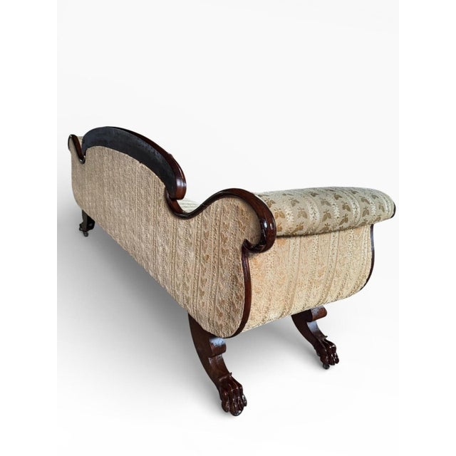 Brown Antique American Empire Sofa For Sale - Image 8 of 12