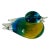 1960s Murano Glass Multicolor Duck Figurine For Sale