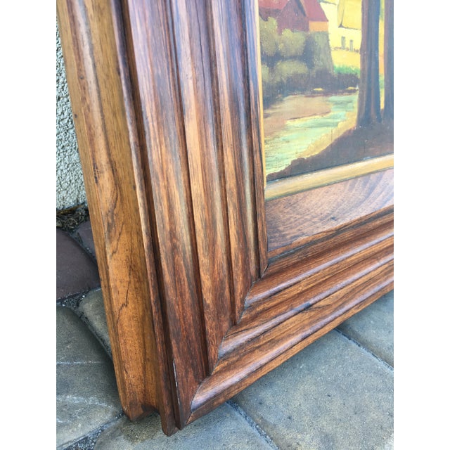 Oil Painting on Plywood, 1930s For Sale - Image 3 of 18