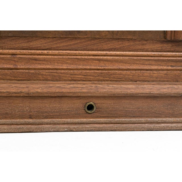 Brown Vintage Carved Wooden Box or Table Chest For Sale - Image 8 of 13