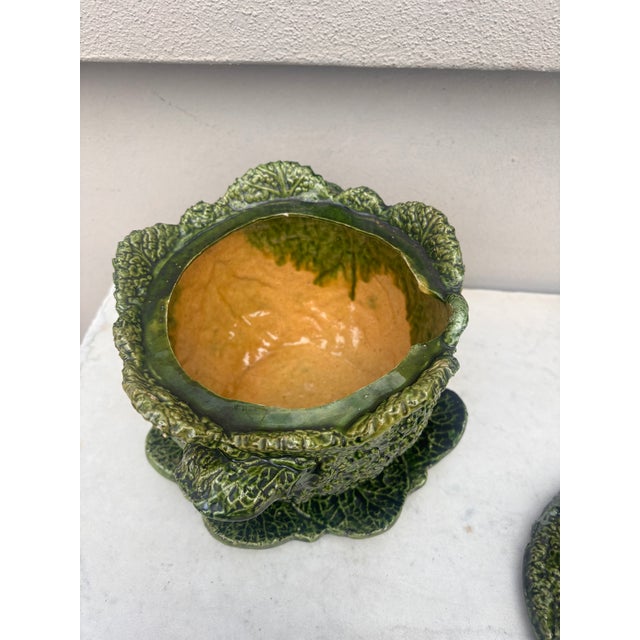 Portuguese Majolica Cabbage Tureen Sousa Barcelos Circa 1930 For Sale In Austin - Image 6 of 7